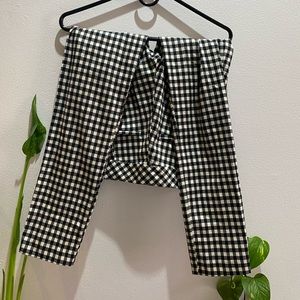 H&M cropped slack paints